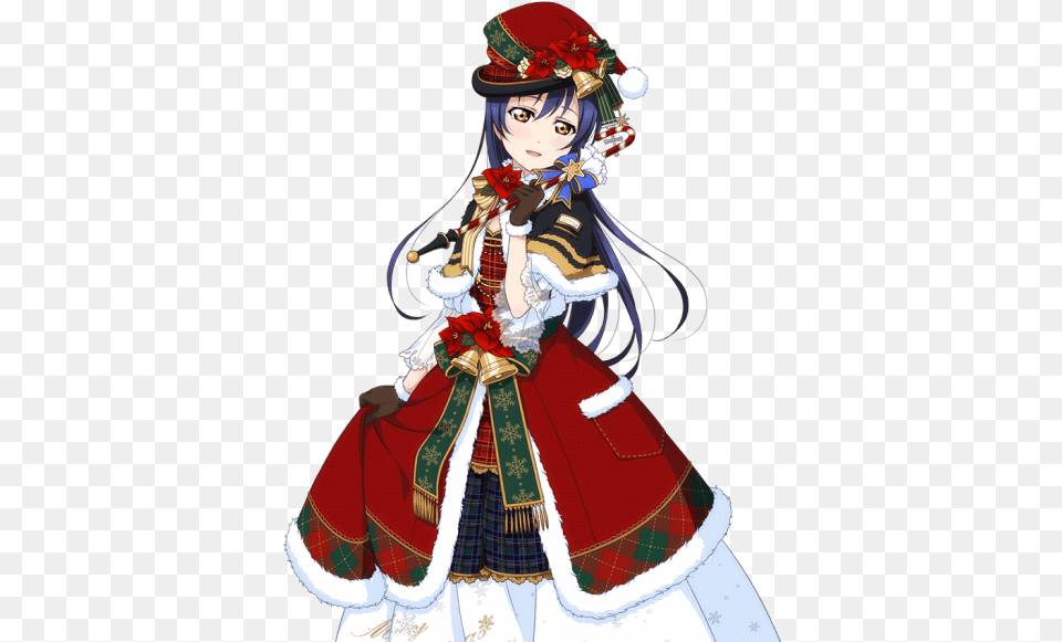Love Live Umi Christmas Cosplay, Book, Publication, Comics, Gown Free Png Download