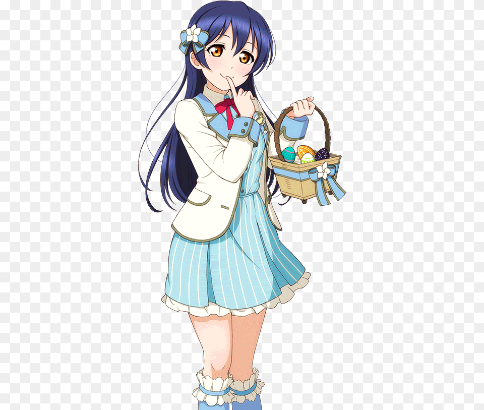 Love Live Umi Sonoda Nico Yazawa Easter Set Event Cards Umi Sonoda Cards, Book, Comics, Publication, Person Free Png Download