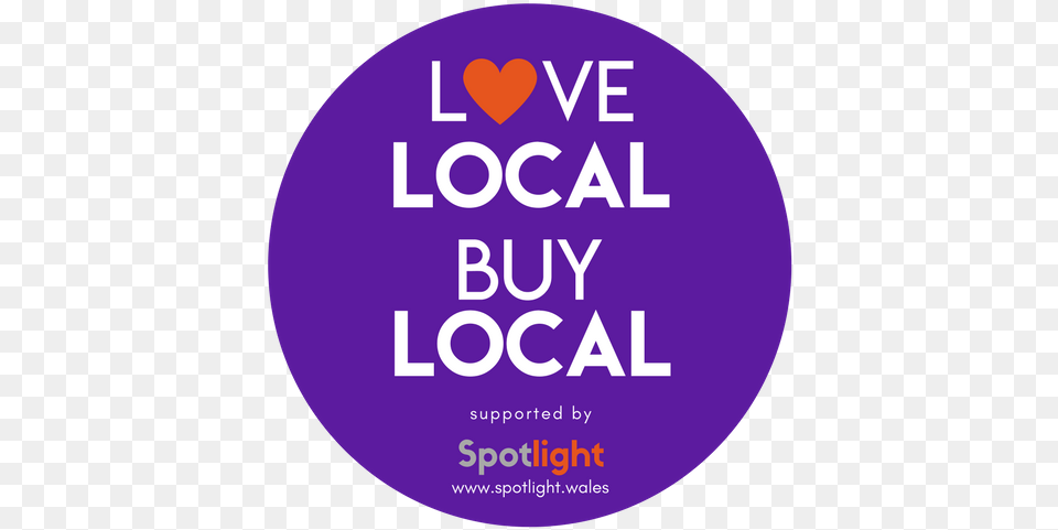 Love Local Final Logo For Sticker Orange Heart Keep Calm And Call Batman, Advertisement, Poster, Purple, Disk Free Png