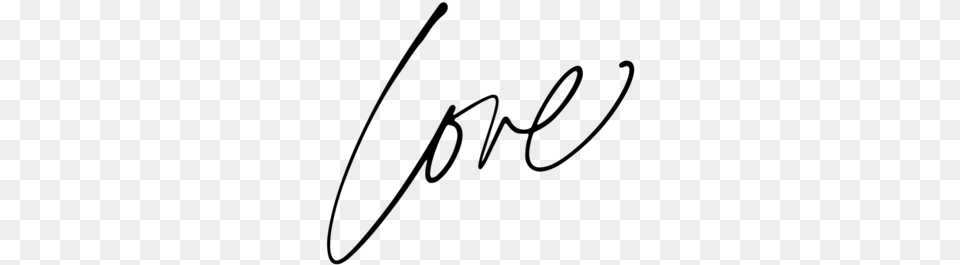 Love Love White Calligraphy, Gray Png Image