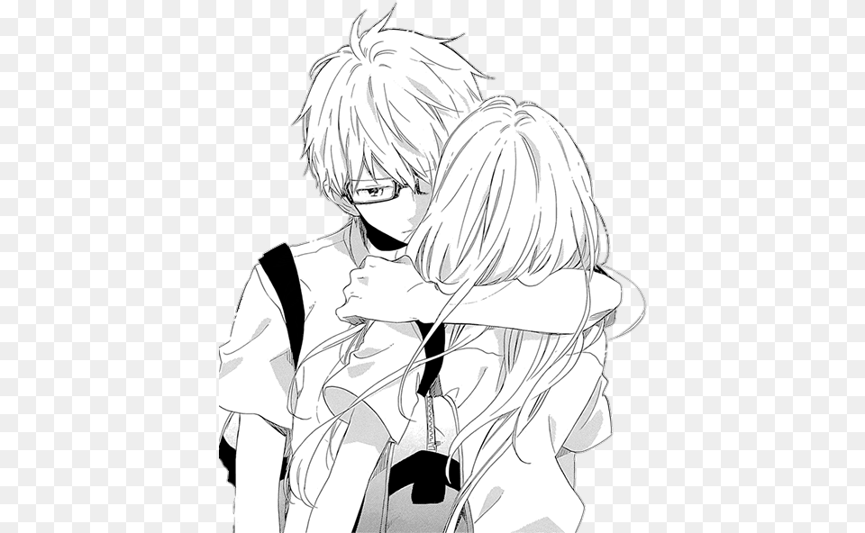 Love Loveanime Manga Anime Couple Relationship Drawing Cute Couple, Book, Comics, Publication, Adult Free Png Download