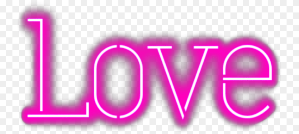 Love Lovely Neon Neonlights Neoneffect Pink Picsart Graphic Design, Light, Disk Free Png
