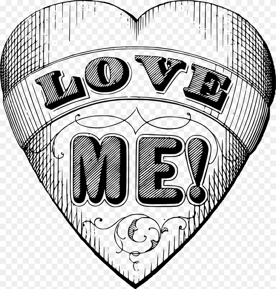 Love Me Heart Clip Arts Sheet Music Love, Gray Free Png Download