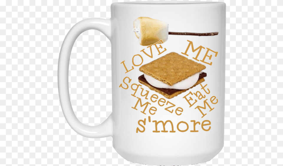 Love Me Smore 15 Oz Beer Stein, Bread, Cracker, Cup, Food Free Transparent Png