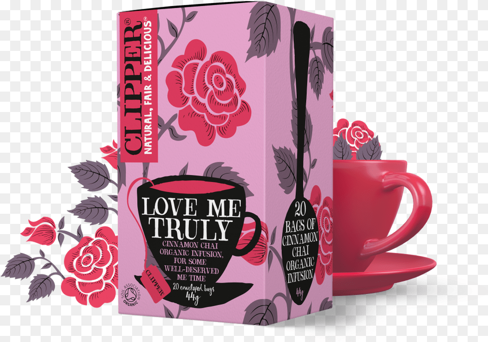 Love Me Truly Cinnamon Chai Organic Infusion Love Me Truly Clipper, Cutlery, Spoon, Cup, Book Png Image