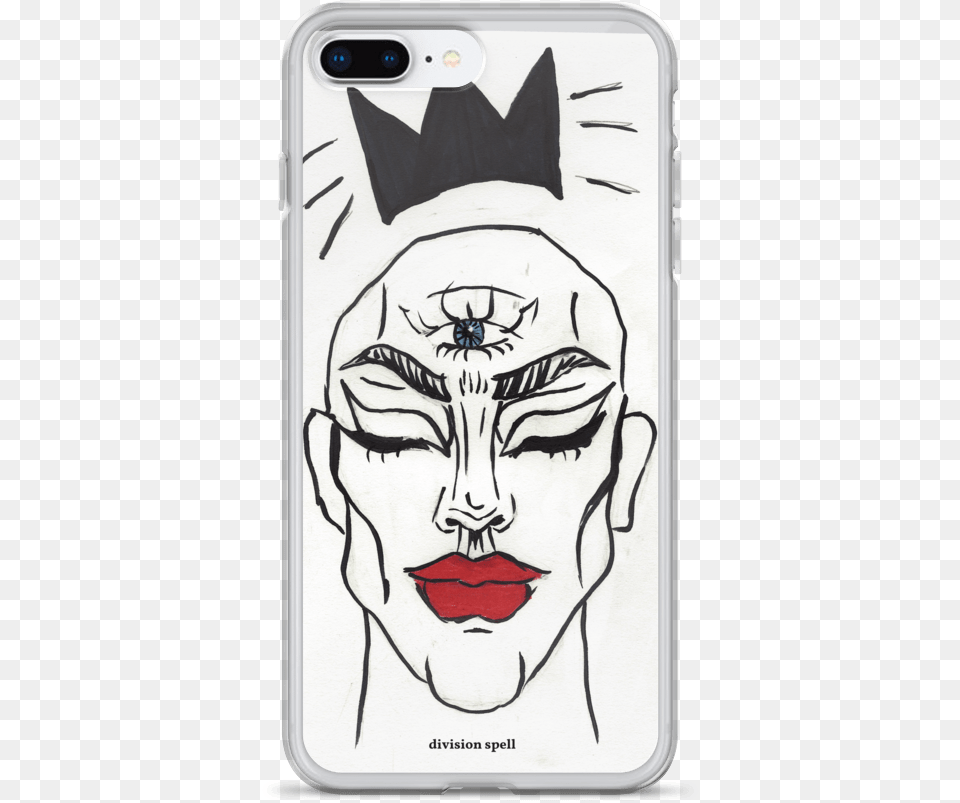 Love Me With A Crowniphone Case Charlie Jack Art Art, Person, Drawing, Electronics, Phone Png Image