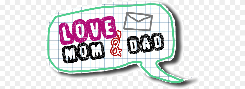 Love Mom Dad Love Mom And Dad Full Size Download The Merchandise Mart, Sticker, Text Png