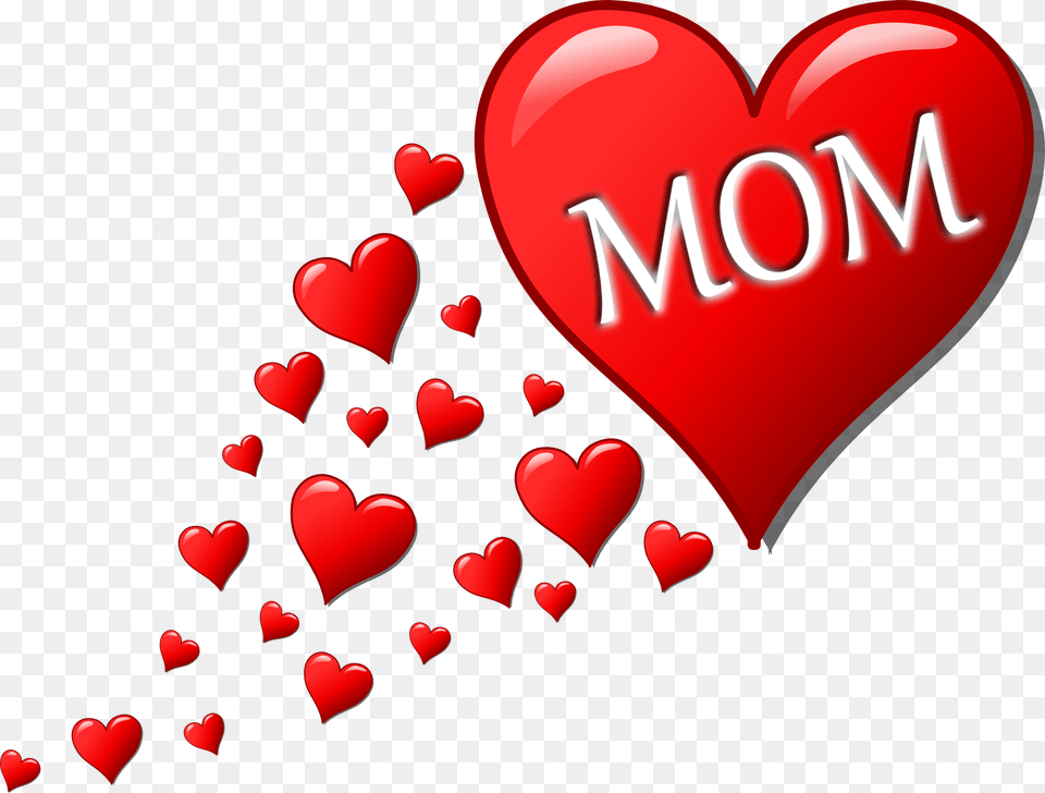 Love Mom Hearts Mother Corazones Dia De La Madre, Heart, Food, Ketchup Free Png