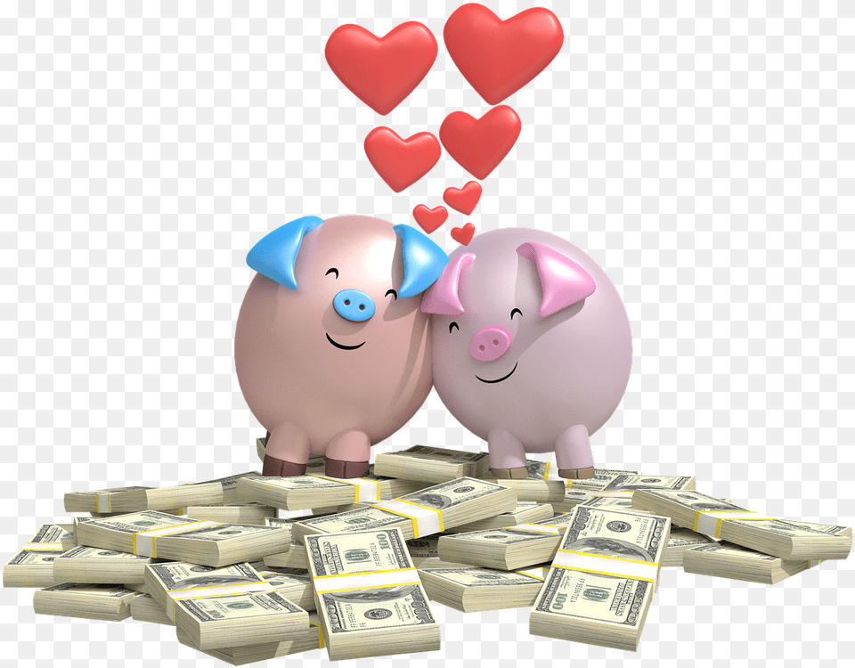 Love Money Background, Toy, Piggy Bank Png