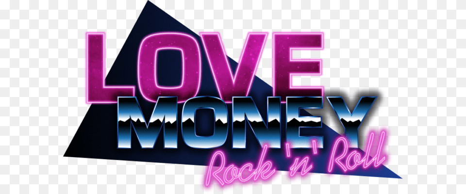 Love Money Rocknroll Rock N Roll, Light, Purple, Neon, Scoreboard Free Png Download