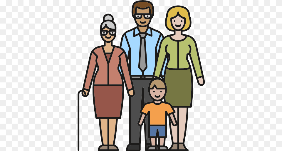 Love Mother Grandparents People Family Woman Man Family Older Vector, Comics, Book, Publication, Person Png Image