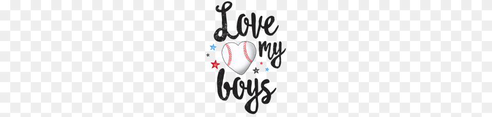 Love My Boys Baseball Tshirt Mom Mother Dad Stars Gift, Ball, Baseball (ball), Sport, Heart Png Image