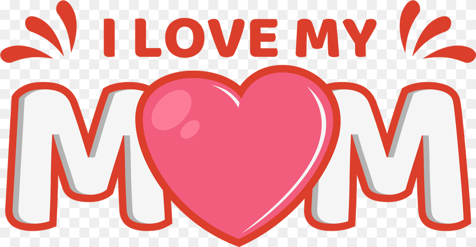 Love My Mom Heart, Dynamite, Weapon Png Image