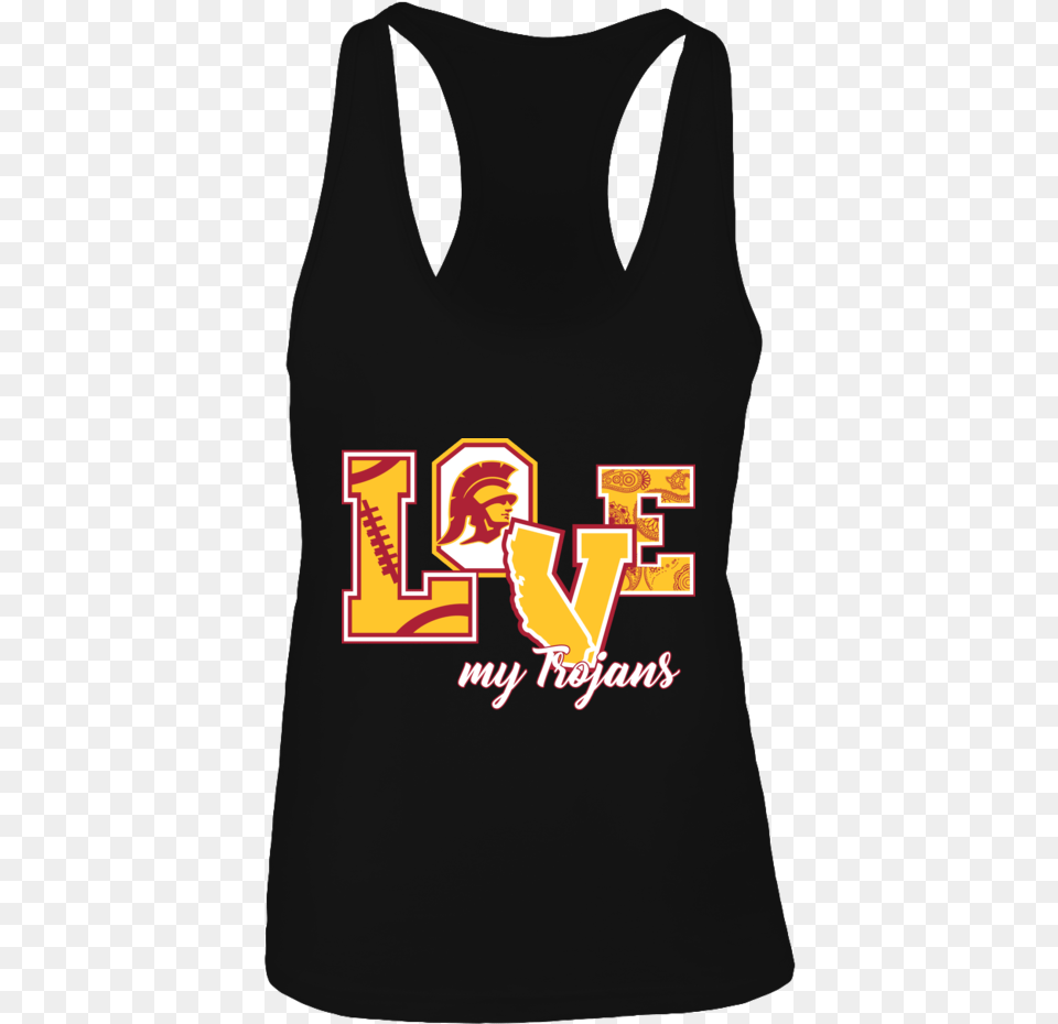 Love My Trojans Usc Trojans Shirt, Clothing, Tank Top, Person, Face Free Png