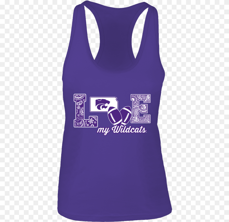 Love My Wildcats Kansas State Wildcats Shirt, Clothing, Tank Top, Qr Code, Person Free Png