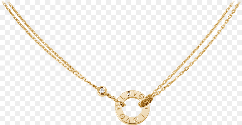 Love Necklace 2 Diamondsyellow Gold Diamonds Necklace, Accessories, Jewelry, Diamond, Gemstone Free Transparent Png