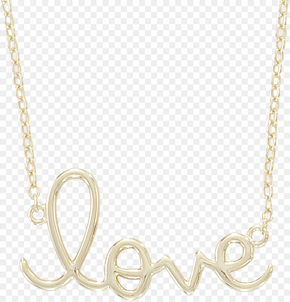 Love Necklace In Sterling Silver Solid, Accessories, Jewelry, Diamond, Gemstone Png