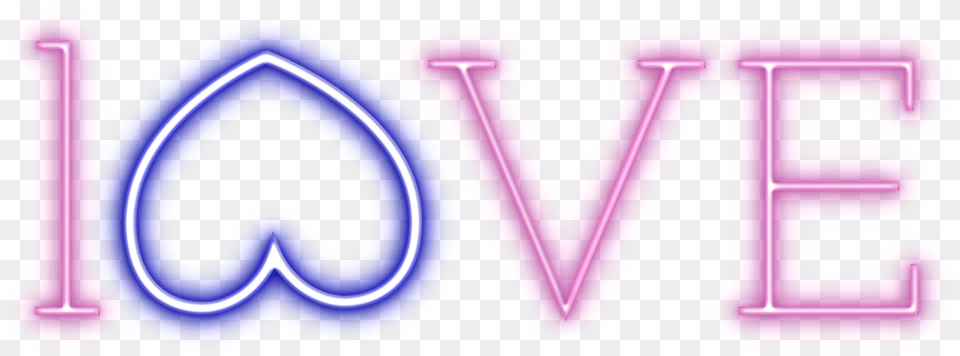 Love Neon Ak Cute Kawaii Ftestickers Sticker, Light, Purple, Text Free Transparent Png