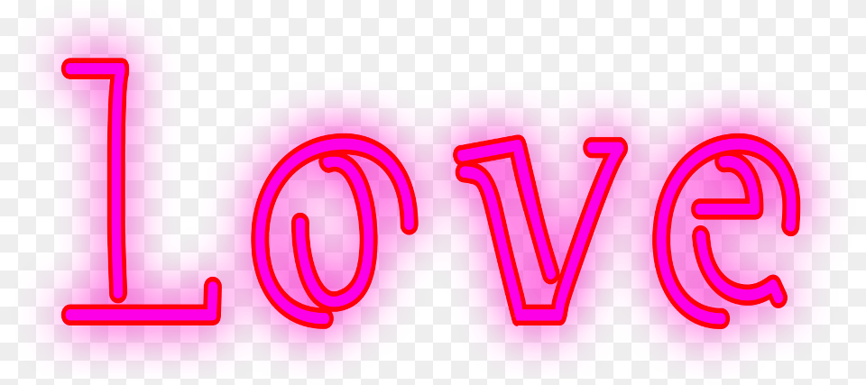 Love Neon Neonlove Ftestickers Valentinesday Valentinesday2019 Graphics, Light, Logo, Text Free Png