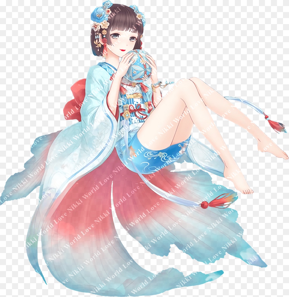 Love Nikki Goldfish Girl, Clothing, Dress, Person, Formal Wear Png