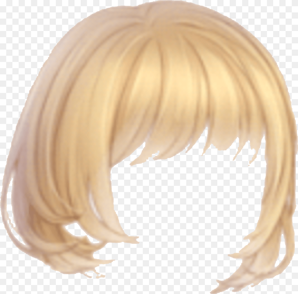 Love Nikki Yellow Hair Transparent Lace Wig, Blonde, Person, Adult, Female Png Image