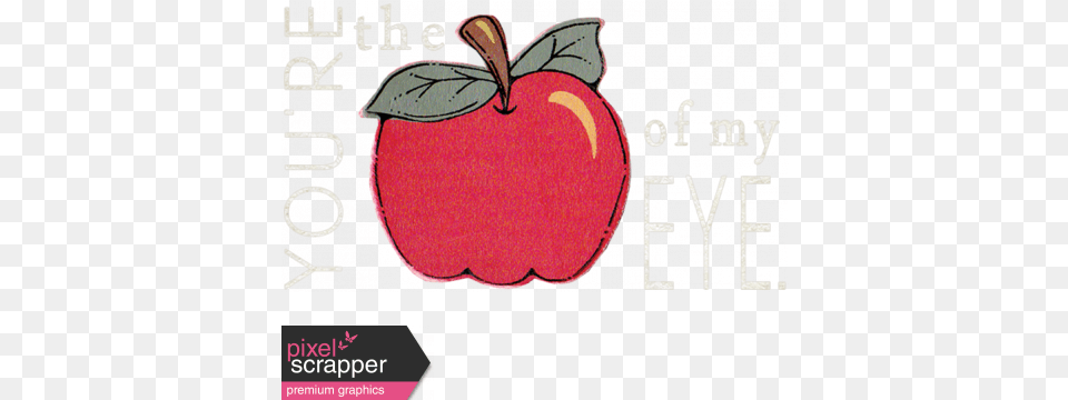 Love Notes Apple Word Art Graphic By Janet Kemp Pixel Superfood, Food, Fruit, Plant, Produce Free Png Download