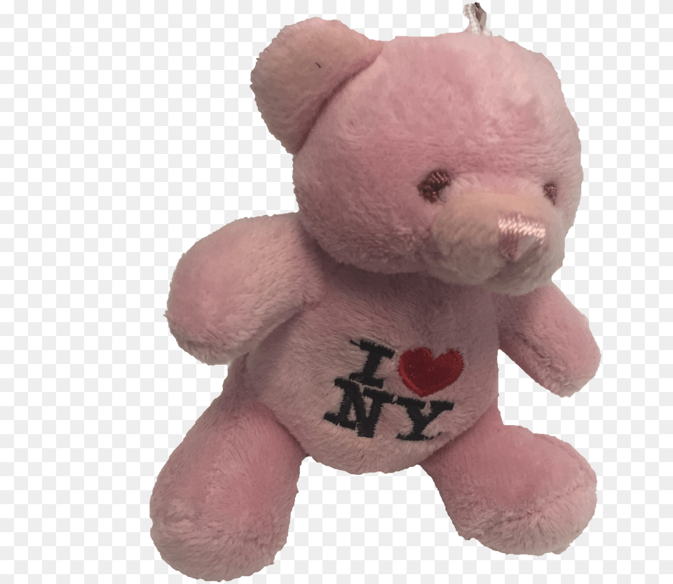 Love Ny Pink Plush Teddy Bear Key Chain, Teddy Bear, Toy Free Png Download
