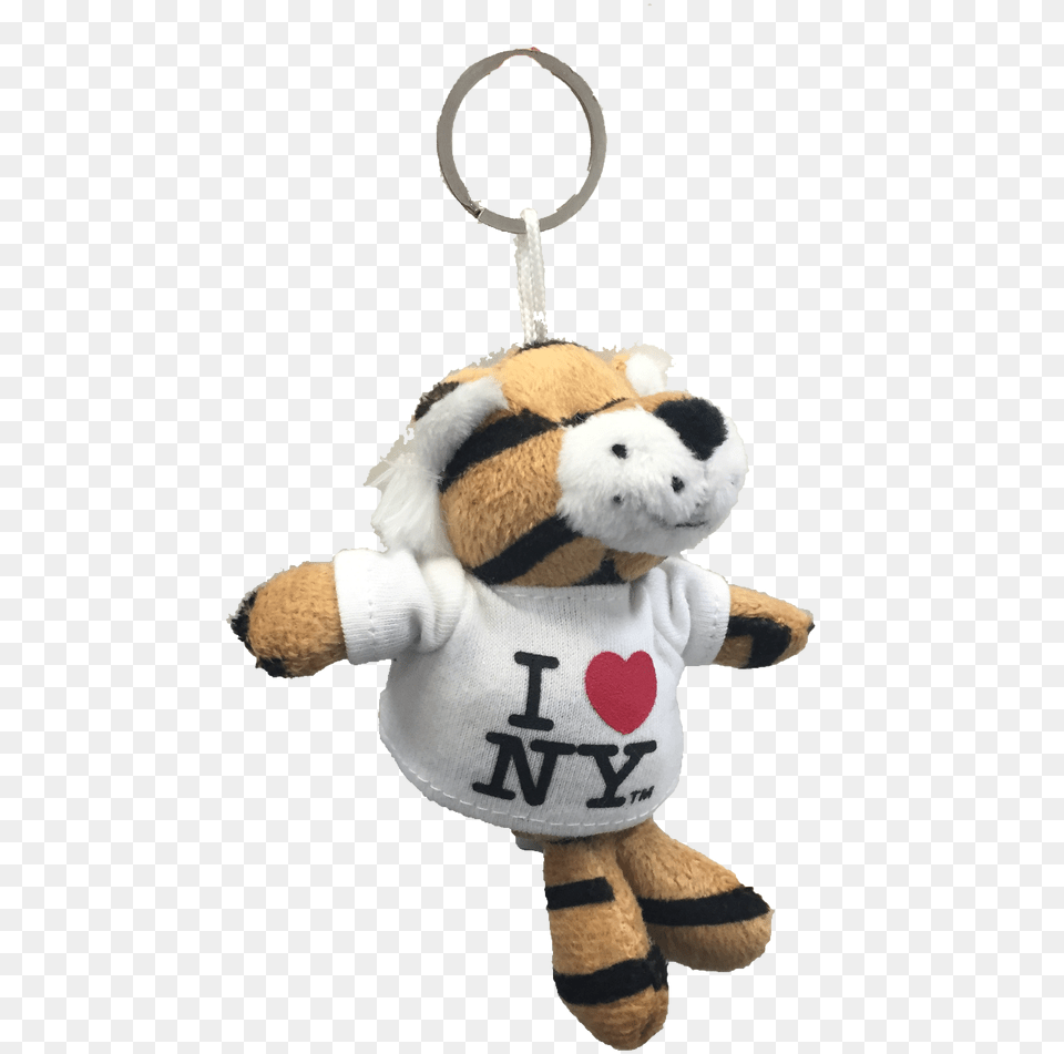 Love Ny Tiger Plush Key Chain, Toy, Baby, Person Png