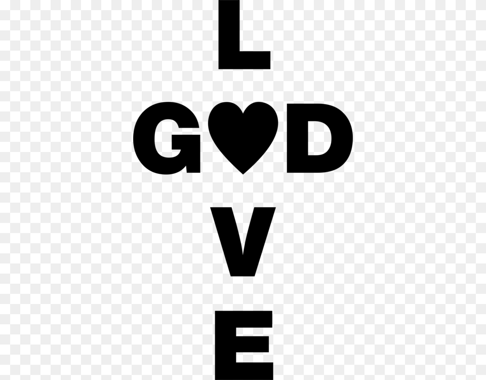Love Of God Love Of God Black And White Logo, Gray Free Png Download