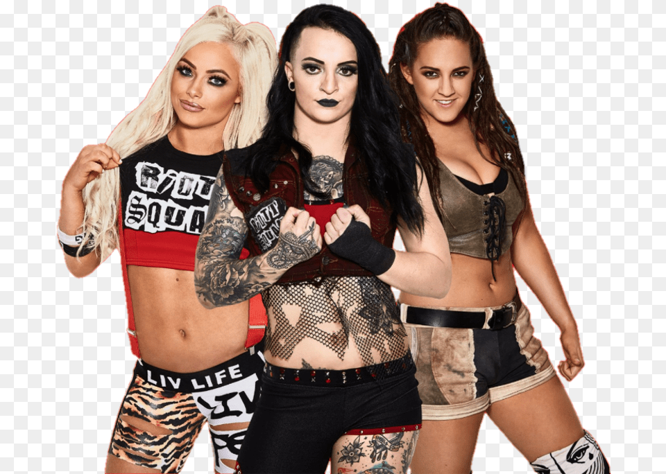 Love Of Wwe Womenu0027s Wrestling Heart Soul Passion Wwe Riott Squad, Adult, Tattoo, Skin, Person Free Transparent Png