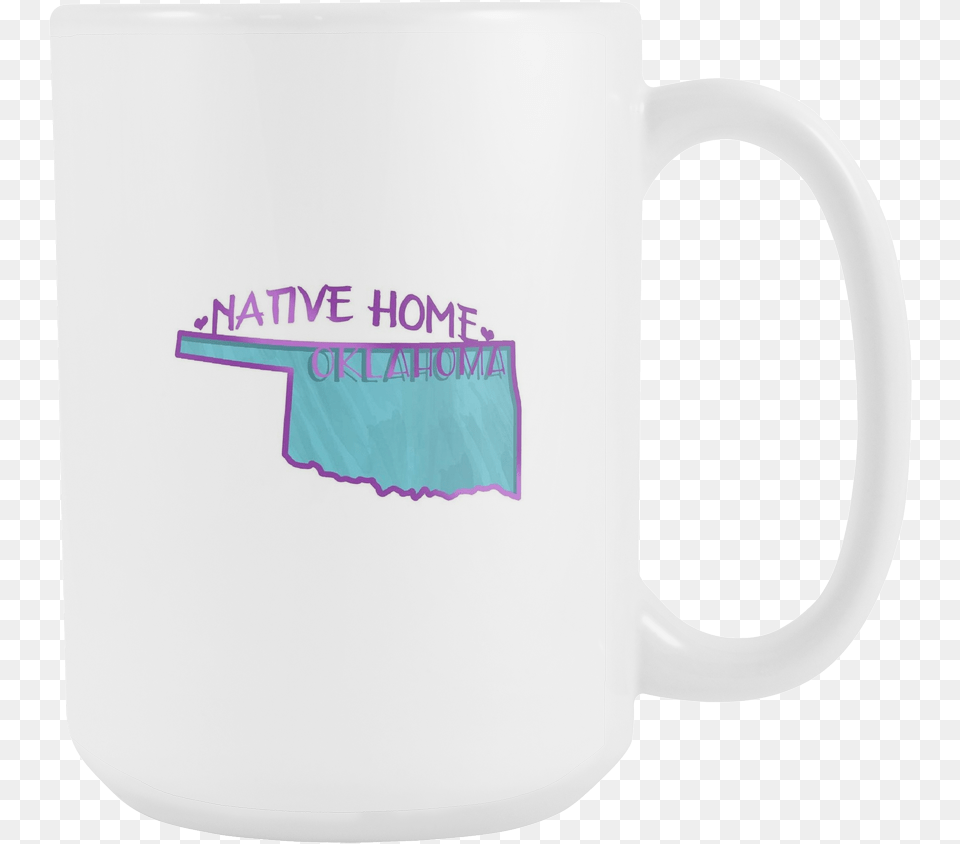 Love Oklahoma Native Home State Flag Map Outline 15oz Beer Stein, Cup, Beverage, Coffee, Coffee Cup Free Transparent Png
