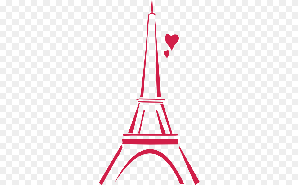 Love Paris Pink Clip Art Vector Clip Art Eiffel Tower Clip Art, Architecture, Building, Spire Free Png Download