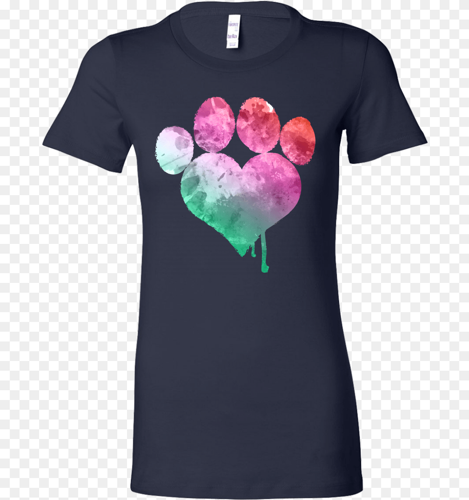 Love Paw T Shirt Design Colombia, Clothing, T-shirt, Heart, Symbol Free Png Download