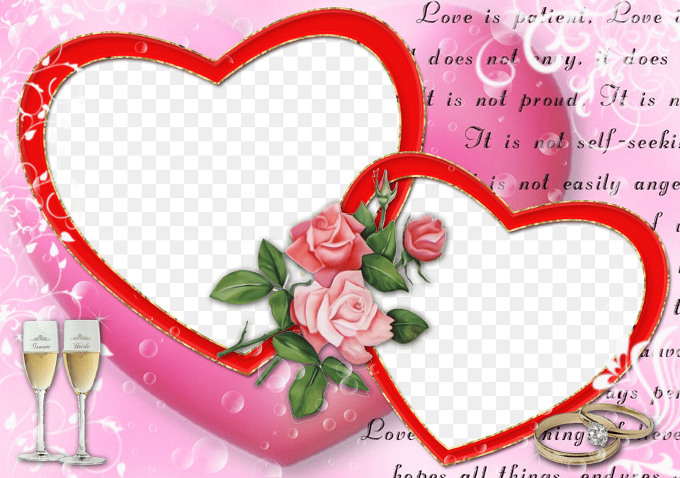 Love Photo Frames Hd, Rose, Plant, Mail, Envelope Free Transparent Png