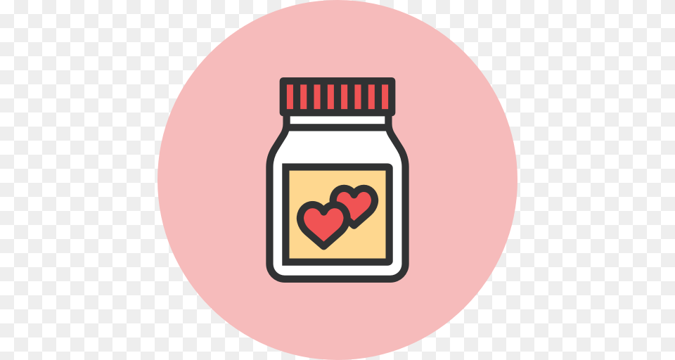 Love Pills Pot Icon, Jar Free Png