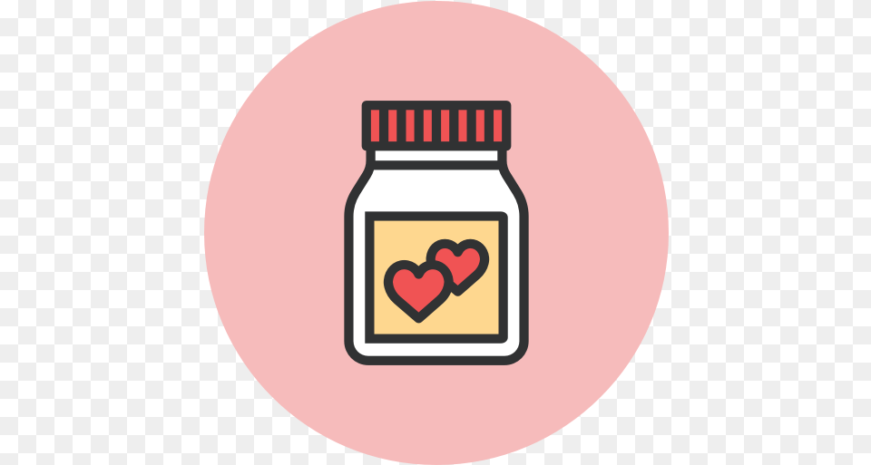 Love Pills Pot Icon Clip Art, Jar, Disk Png Image