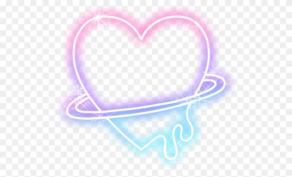 Love Planet Rainbow Colorful Galaxy Frame Lightning Transparent Heart With Halo, Light, Neon, Smoke Pipe Png Image