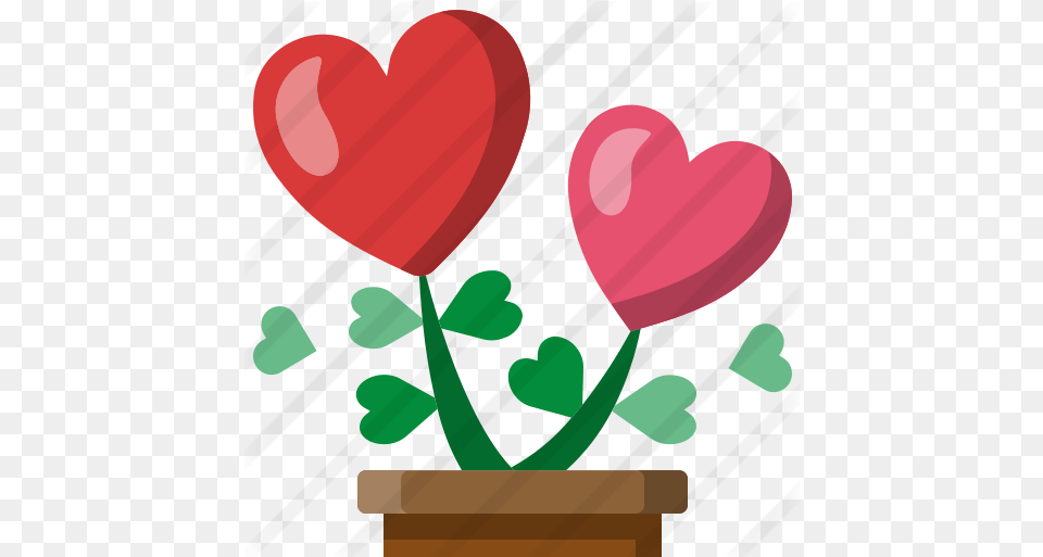 Love Plant Love And Romance Icons Iconos De Amor, Flower, Petal, Potted Plant, Heart Png