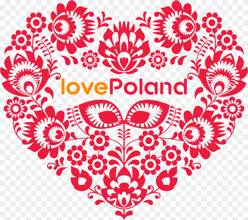 Love Poland, Art, Floral Design, Graphics, Pattern Png Image