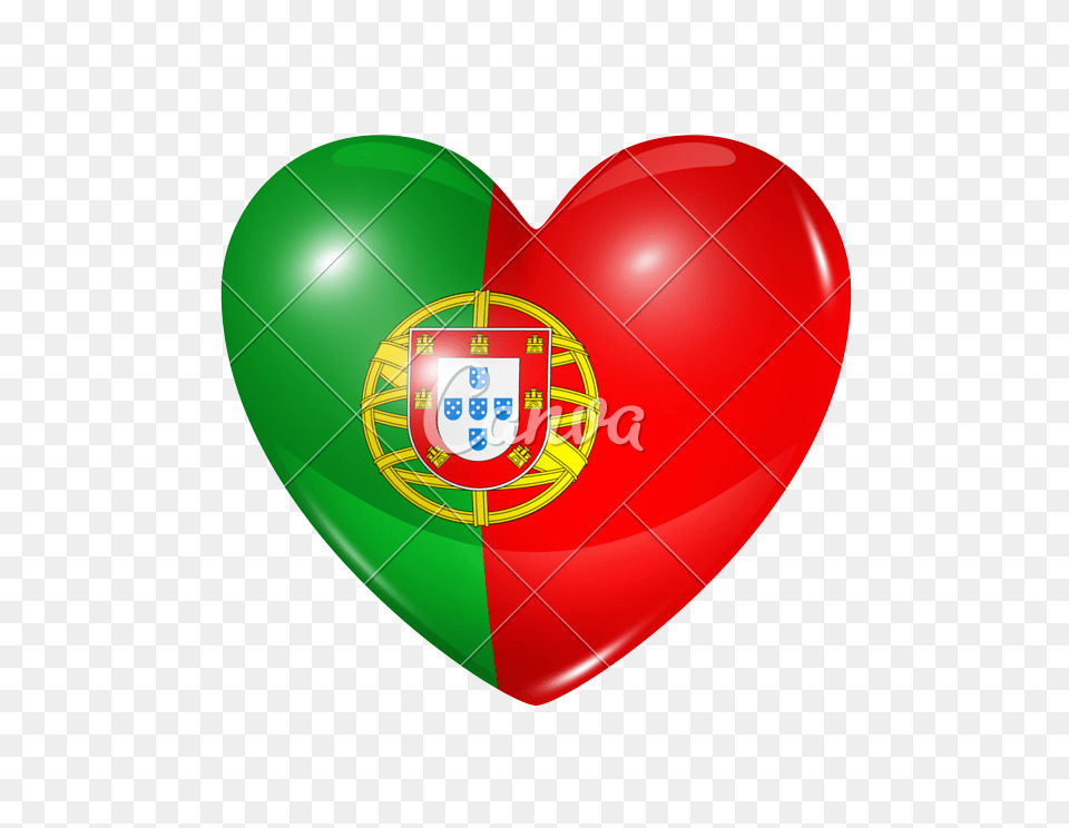 Love Portugal Heart Flag Icon, Balloon Png Image