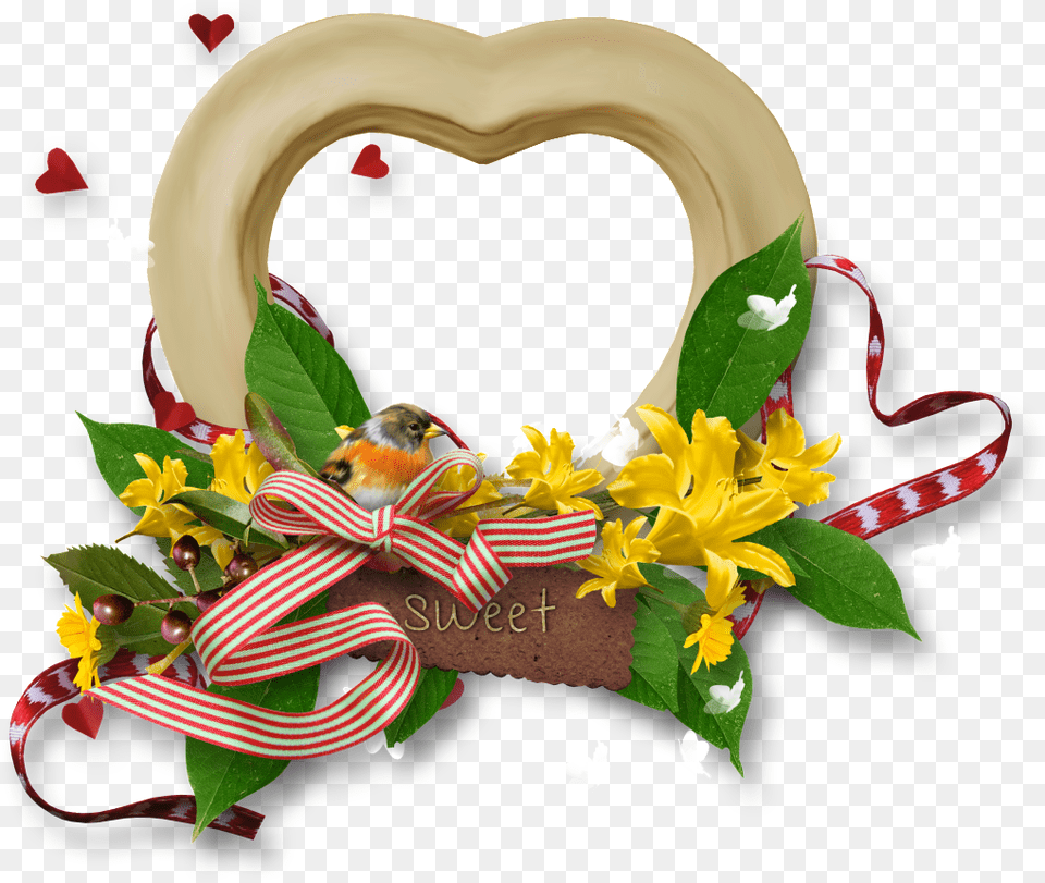 Love Ribbon Frame Portable Network Graphics, Flower, Flower Arrangement, Flower Bouquet, Plant Free Transparent Png