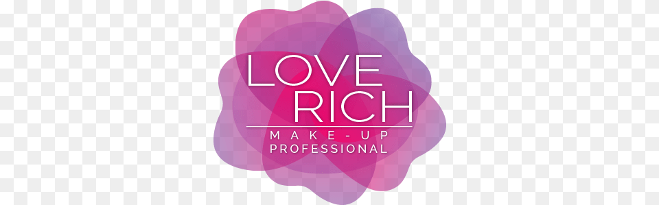 Love Rich Makeup Professional Graphic Design, Purple, Flower, Petal, Plant Free Transparent Png