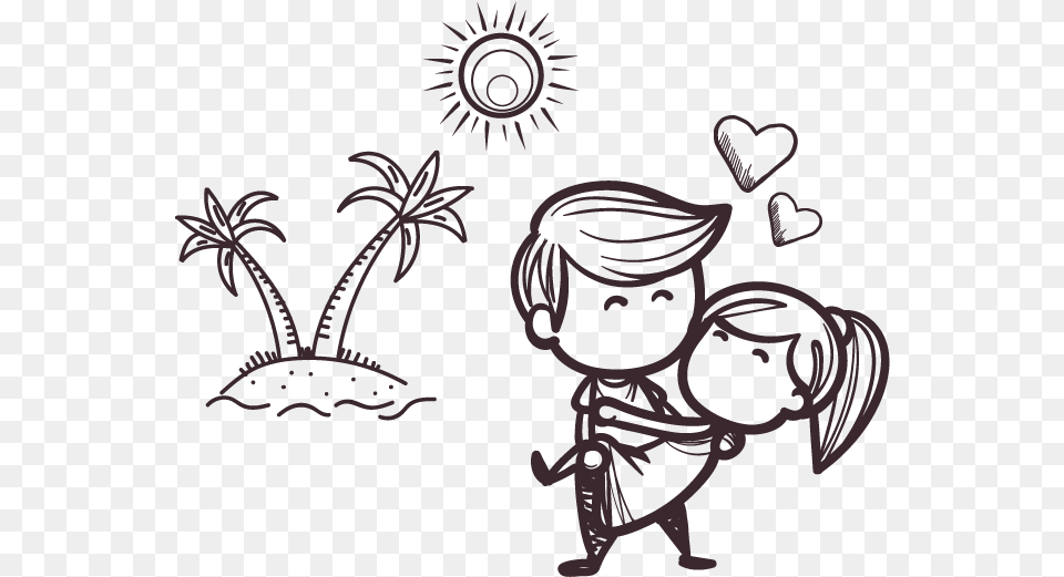 Love Romantic Cute Cartoon Couple Download Cute Couple Romantic Cartoon, Art, Graphics, Person, Drawing Free Png