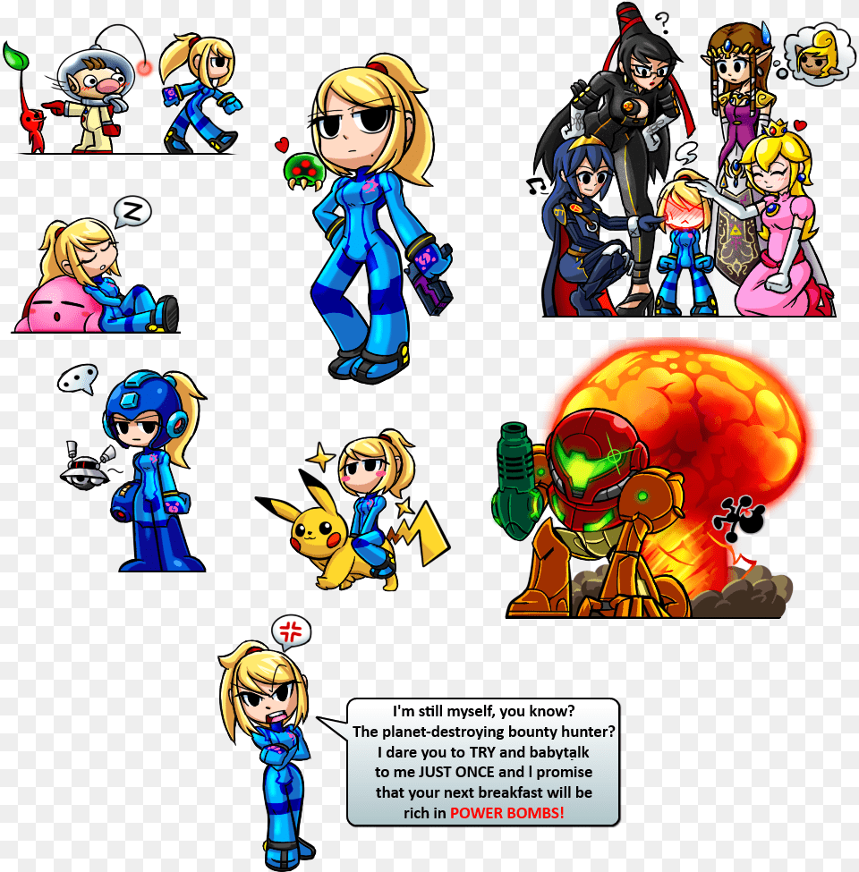 Love Samus X Megaman, Book, Comics, Publication, Baby Free Png