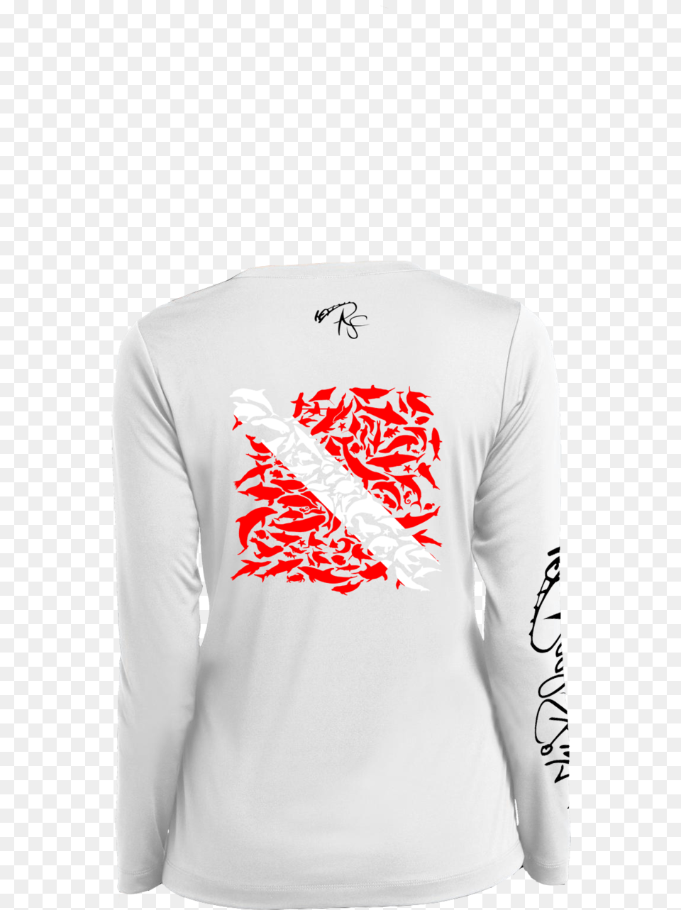 Love Sea Animals Diver, Clothing, Long Sleeve, Sleeve, T-shirt Png
