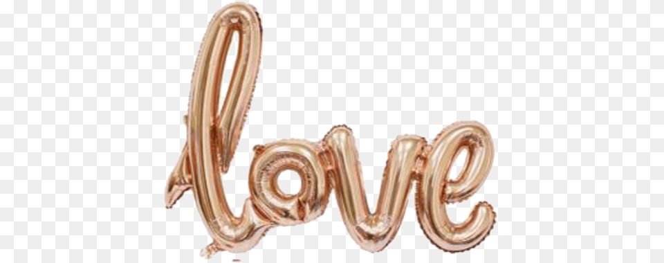 Love Soft Pink Foil Balloon Foil Balloon Love, Smoke Pipe, Electronics, Hardware, Text Free Transparent Png