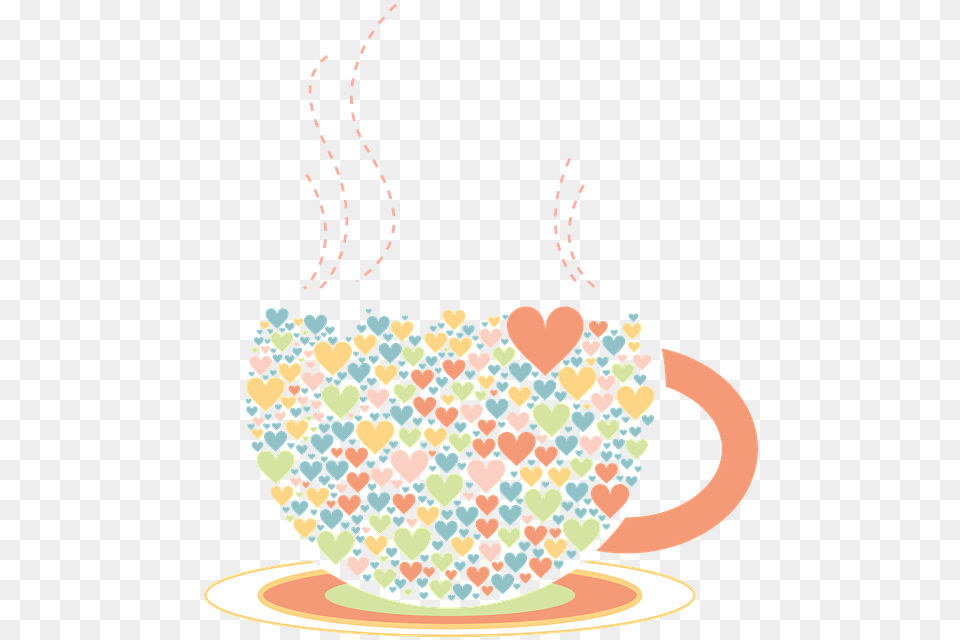 Love Tea Cup Illustration Color My Recipe Journal Blank Cookbook 6x9 Inches 120 Pages, Accessories, Bag, Handbag, Purse Free Png Download