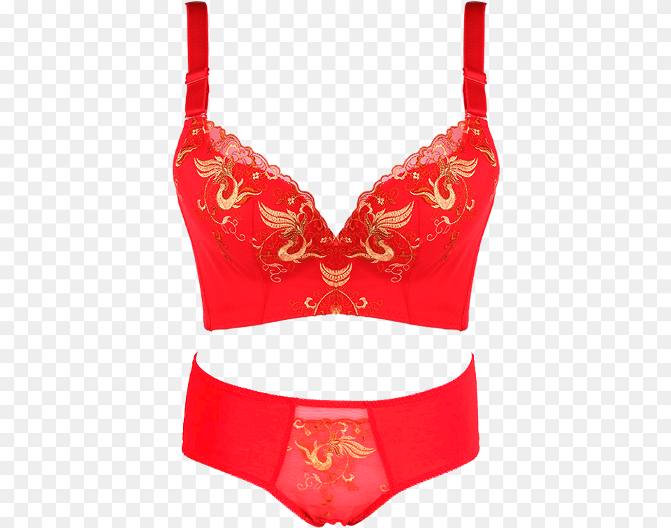 Love Temptation Natal Year Underwear Set Female Red Lingerie Top, Bra, Clothing Png