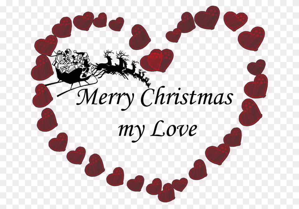 Love Text Merry Christmas Images My Love, Heart, Accessories Png Image