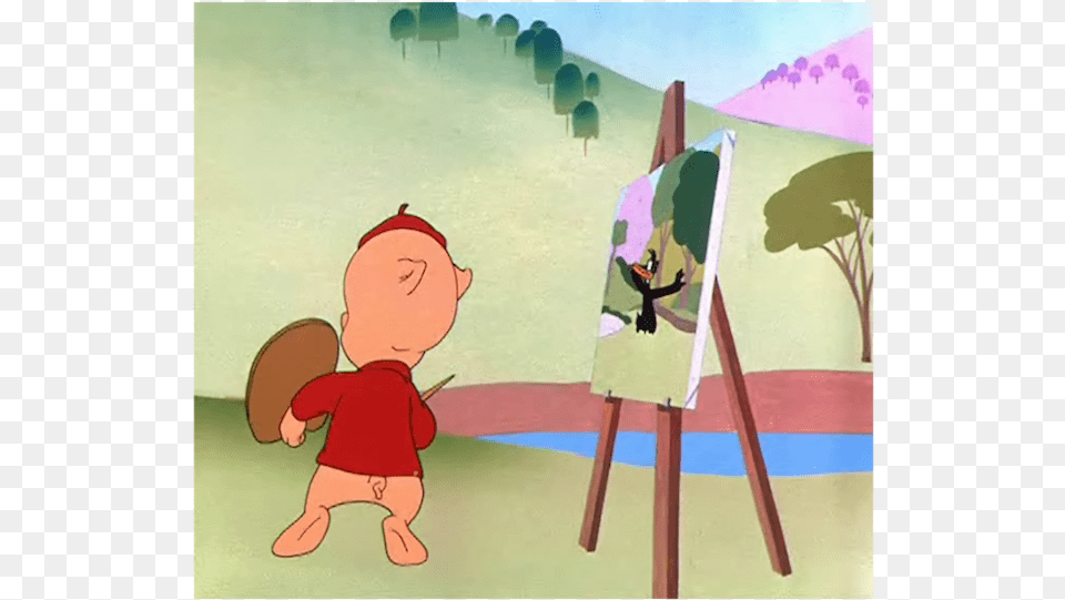Love These Trees By Richard H Cartoon, Baby, Person, Art, Painting Png Image